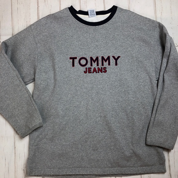 tommy jeans 90s sweatshirt grey